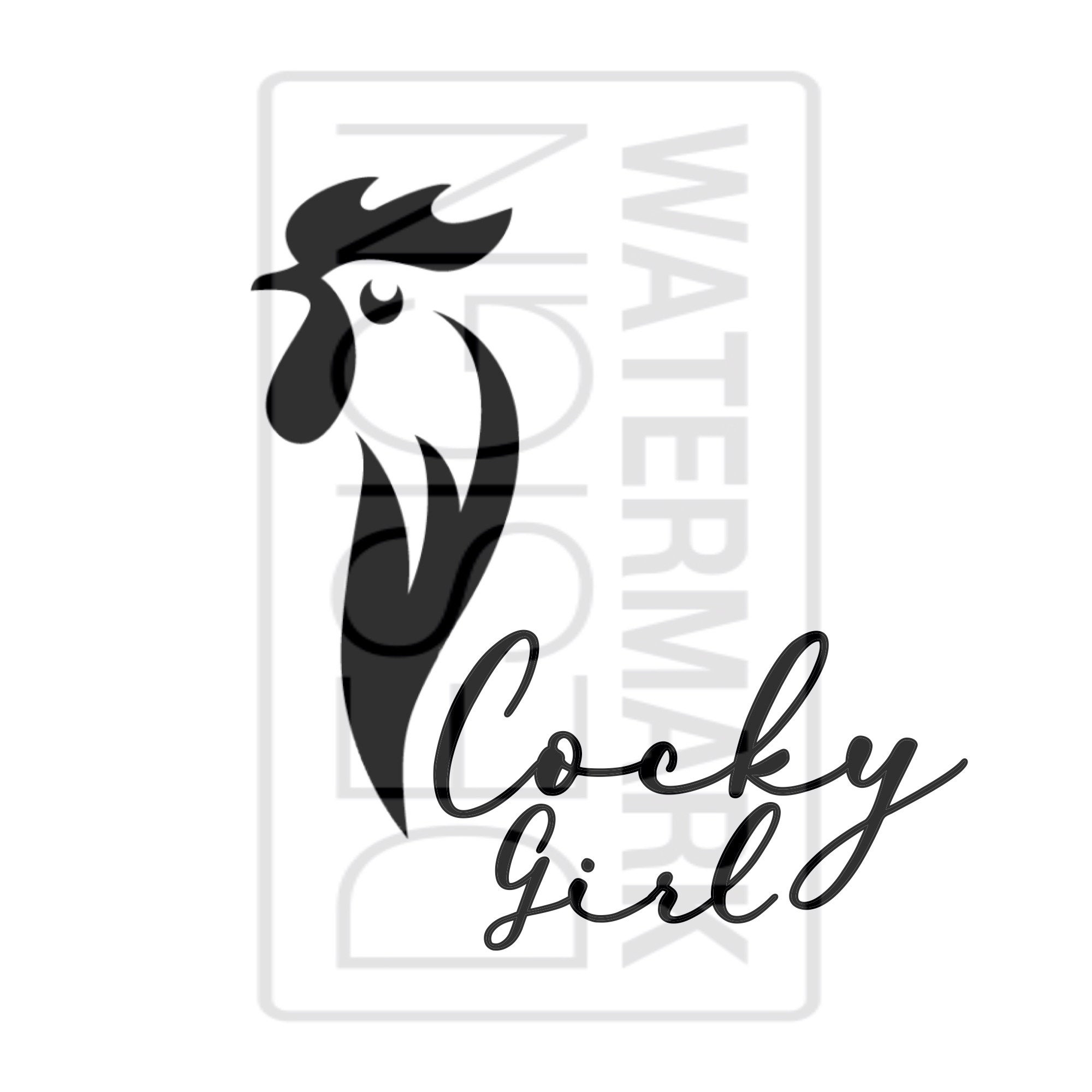 Cocky Girl Instant Download Image Files Svg Png Etsy 