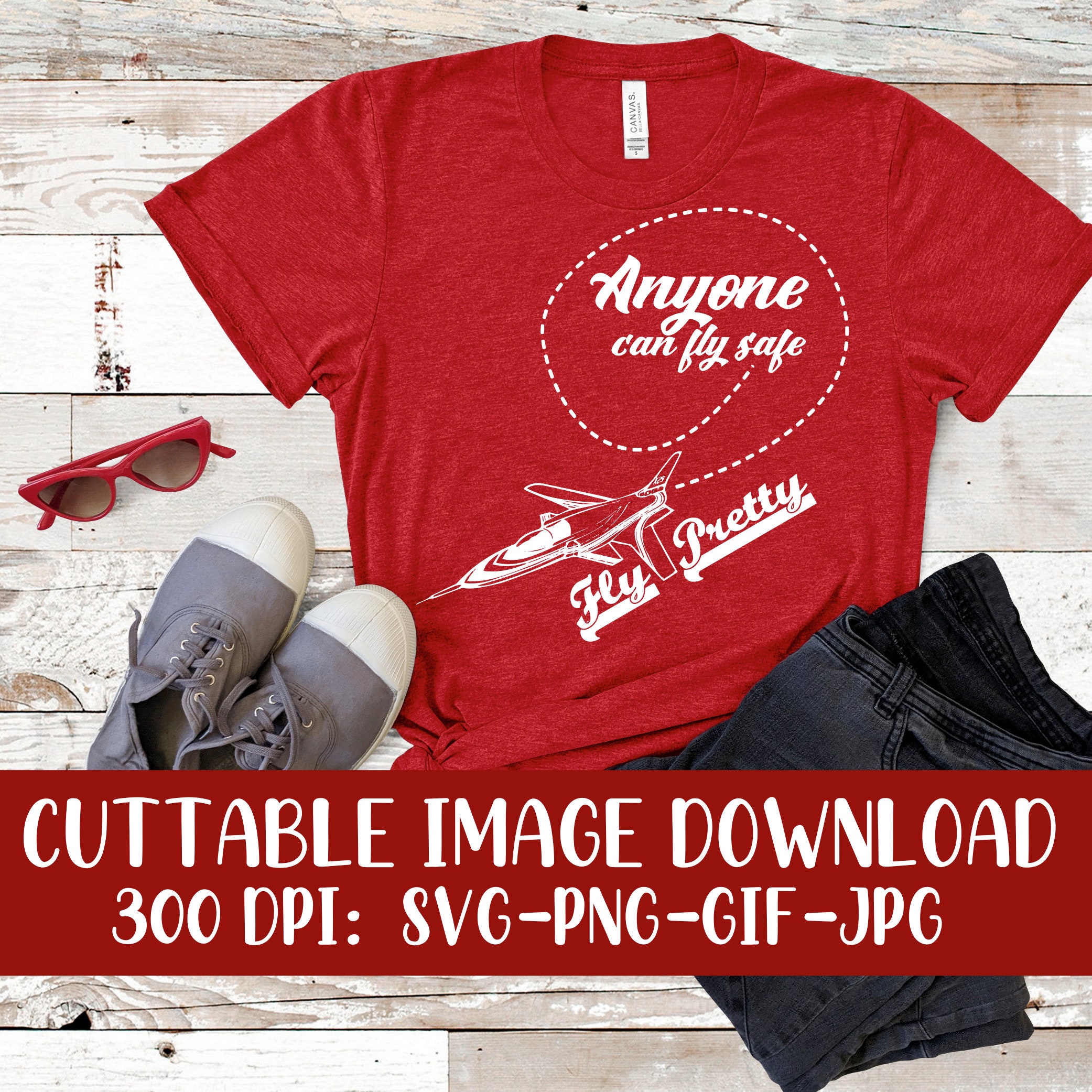 Anyone Can Fly Safe Fly Pretty Instant Download Image Files Etsy