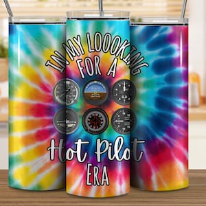 Hot Pilot Era Tumbler: Women&#39;s Aviation Stainless Steel Cup