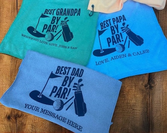 Custom Golf Towel – Personalized Father's Day Gift