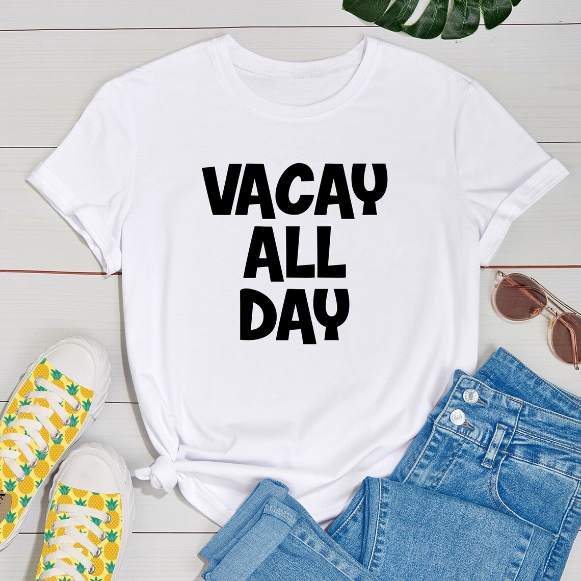 Vacay All Day Shirt Vacay Vibes Tee Vacation Mode Shirt | Etsy