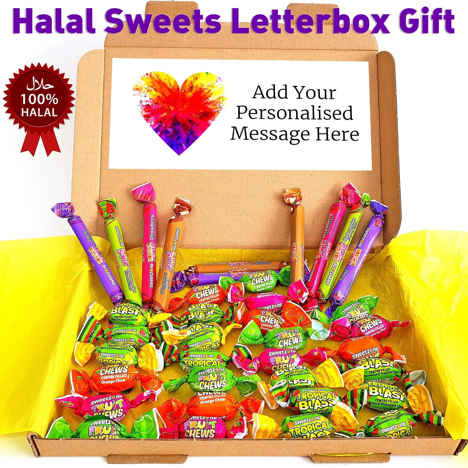 Halal Sweets Letterbox Gift HMC Approved Halal Sweets Etsy