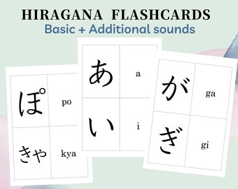 Katakana Cards Etsy Katakana Cards Etsy