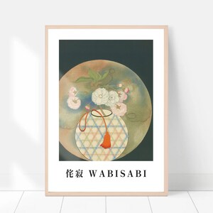 Japanese wabi sabi wall art , Cherry blossom art, Vintage woodblock print, Japanese wall art, Japan room decor, Zen art,  Housewarming Gift