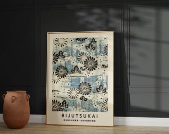 Vintage Japanese flower print, Japanese woodblock, Japanese print, Japanese poster, Japan wall art, Japanese decor, Japandi art