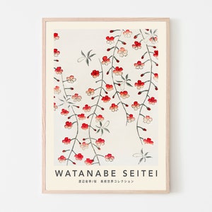 Regalo de impresión de sakura japonés para ella, cartel de Sakura, impresión de flor de cerezo, decoración de flor de cerezo, decoración de habitación en colores pastel, arte en colores pastel