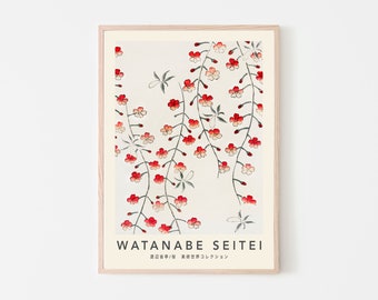 Japanese sakura print gift for her, Sakura poster, Cherry blossom print, Cherry blossom decor, Pastel room decor, Pastel artwork