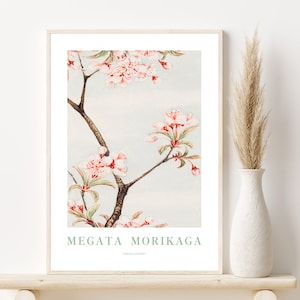 Sakura print, Sakura poster, Sakura wall decor,  Cherry blossom print,  Japanese flower, Japanese flower painting, Japanese gifts for her