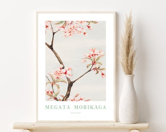 Sakura print, Sakura poster, Sakura wall decor,  Cherry blossom print,  Japanese flower, Japanese flower painting, Japanese gifts for her