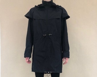 Black raincoat