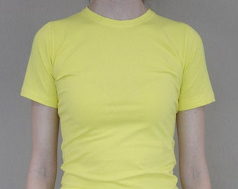 Back to basics yellow cotton T-shirt