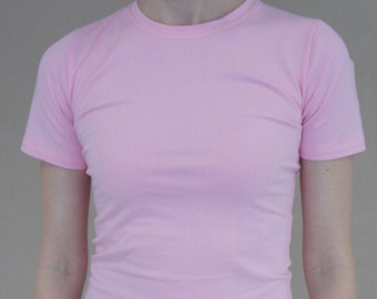 Back to basics pink cotton T-shirt