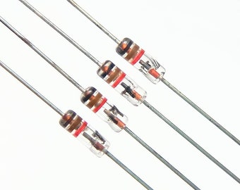 1N34A Germanium Crystal Diode ITT 4 Piece Semiconductor Set