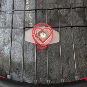 Love is in the air - heart with gem - Tennis Racket Vibration Dampener