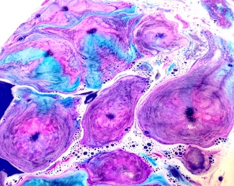 Cosmic Bath Rocks - Raspberry Slush, Vegan, Organic, Summer, Galaxy, Birthday Present, Kids Bath Bombs, Bath Art, Rainbow Bath Bombs