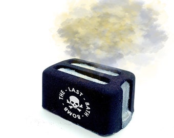 The Last Bath Bomb, Toaster bath bombs, Adult/Dark Humour, Vegan, Prank, Goth, Joke, Funny, Birthday gift, Stocking filler, Novelty gift,