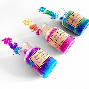 Bath salts Gift Set - Rainbow, Ice Pixie, Sweet Vanilla, Raspberry Slush, Vegan, Summer, Self Care, Birthday Present, Custom Gift for Her