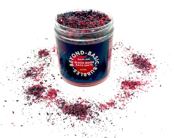 Blood Moon Bath Salts – Black Oud Scent, Vegan Self-Care Gift