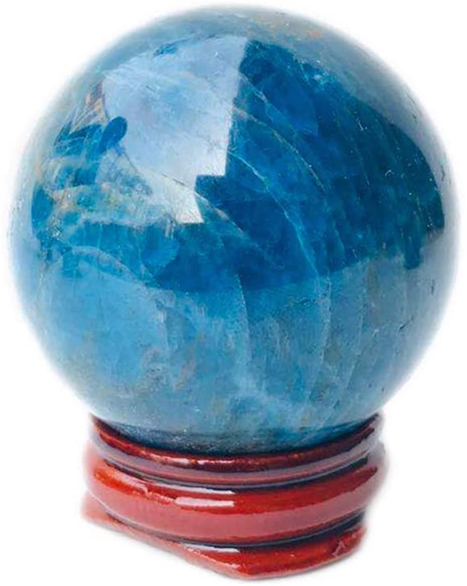 1pc 50MM New Natural Crystal Sphere Polished Energy Blue Etsy