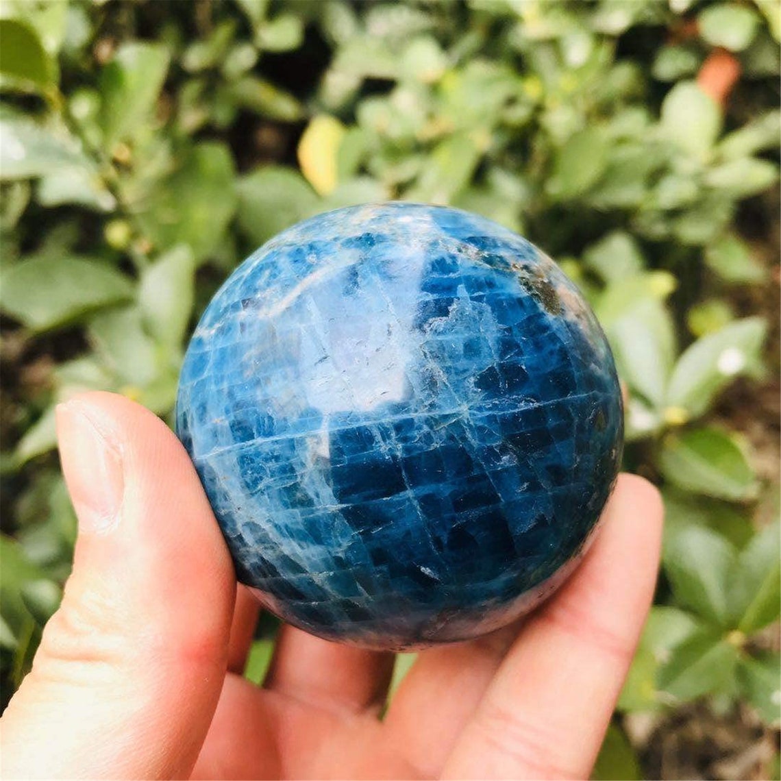 1pc 50MM New Natural Crystal Sphere Polished Energy Blue Etsy