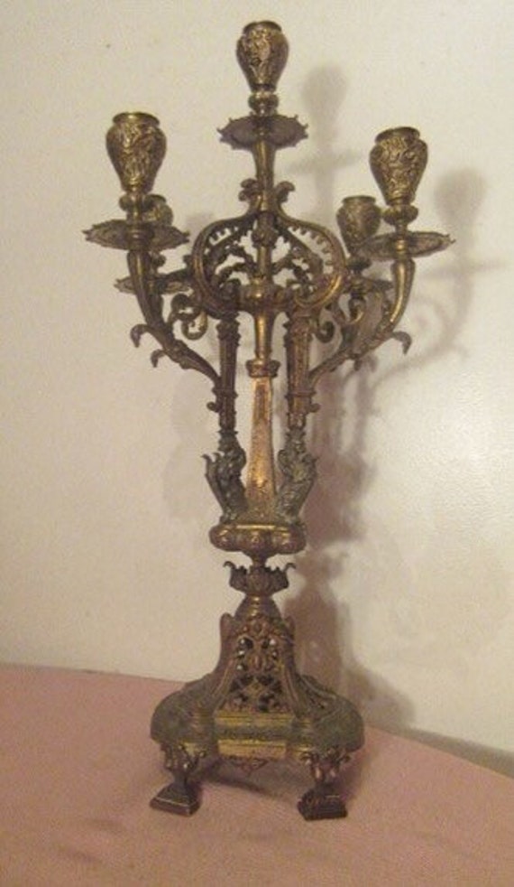 Large Victorian Candelabra Etsy