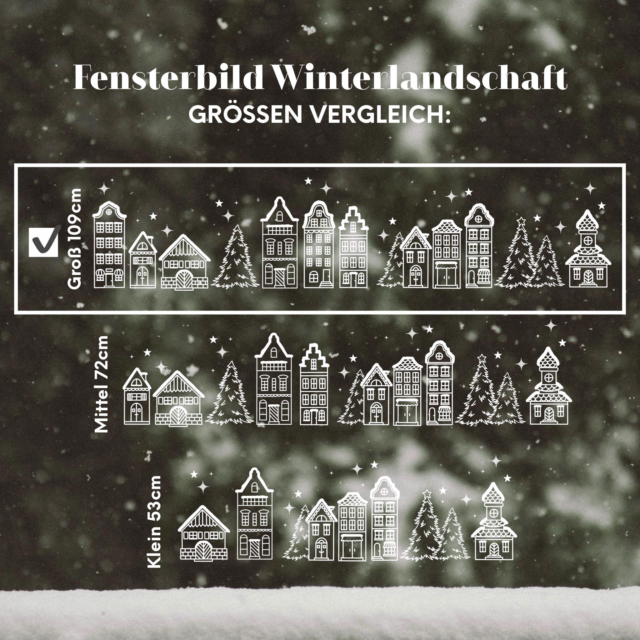 19 Schneeflocken-Aufkleber Plotterfolie – Verschiedene Größen (40–90 Mm) – Für Fenster, Auto & Winter-Deko