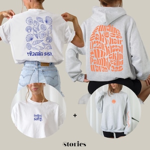 Plotter File Set – Statement Shirt Designs | Summer Vibes & Vitamin Sea | Line Art Illustration | 2-piece Set - Digital Download