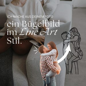 Stryköverföring efter eget val - Linjeteckningar från foto | Personlig & unik - Presentidé | Tygmärke | Illustration