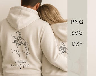 File SVG per plotter - Frasi per fidanzamento e matrimonio di una coppia innamorata, file grafico per plotter, grafica vettoriale, prodotto digitale, PNG DXF