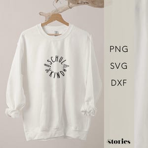 Arquivo Plotter SVG - letras para crianças em idade escolar | Material escolar, volta às aulas, matrícula na primeira série, modelo de plotter, DXF e PNG