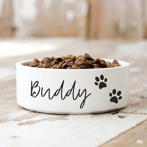 Wunschtext Sticker Haustier - Schriftzug Wunsch Name Hund Katze, Vinyl Aufkleber personalisiert, Interior Dekoration, Futternapf Halsband