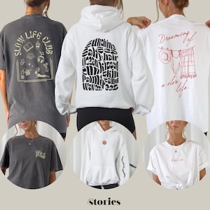 Plotterdatei Set – Statement Shirt Designs | Rücken-, Front- & Ärmel Print | La Dolce Vita, Slow Life, Sommer Vibes - digitaler Download