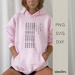 Fichier traceur SVG - lettrage de déclarations pour pull à capuche et T-shirt, fichier graphique pour traceur, produit numérique, fichier PNG DXF
