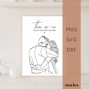 File plotter SVG - amanti fidanzamento matrimonio detti amore, file grafico per plotter, grafica vettoriale, prodotto digitale, linea arte PNG DXF