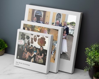 Personalised Photo Canvas Print With Custom Message