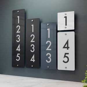 House 2024 number signage