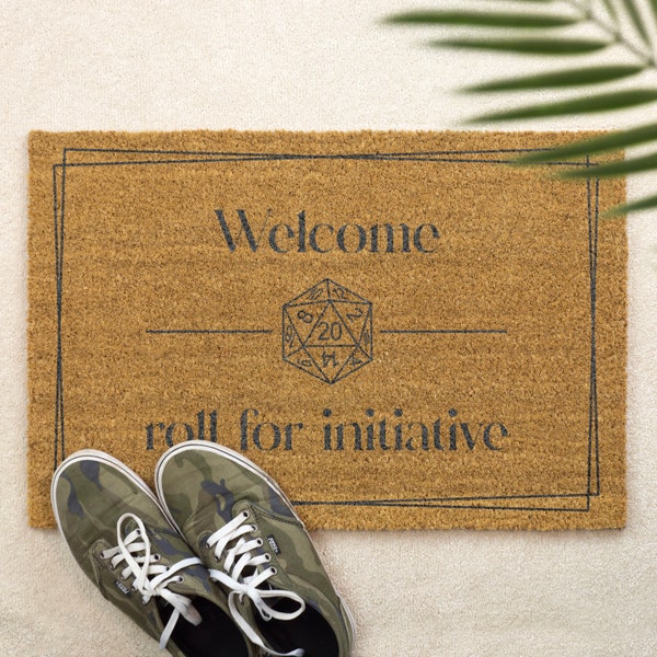 Roll Initiative Doormat Etsy