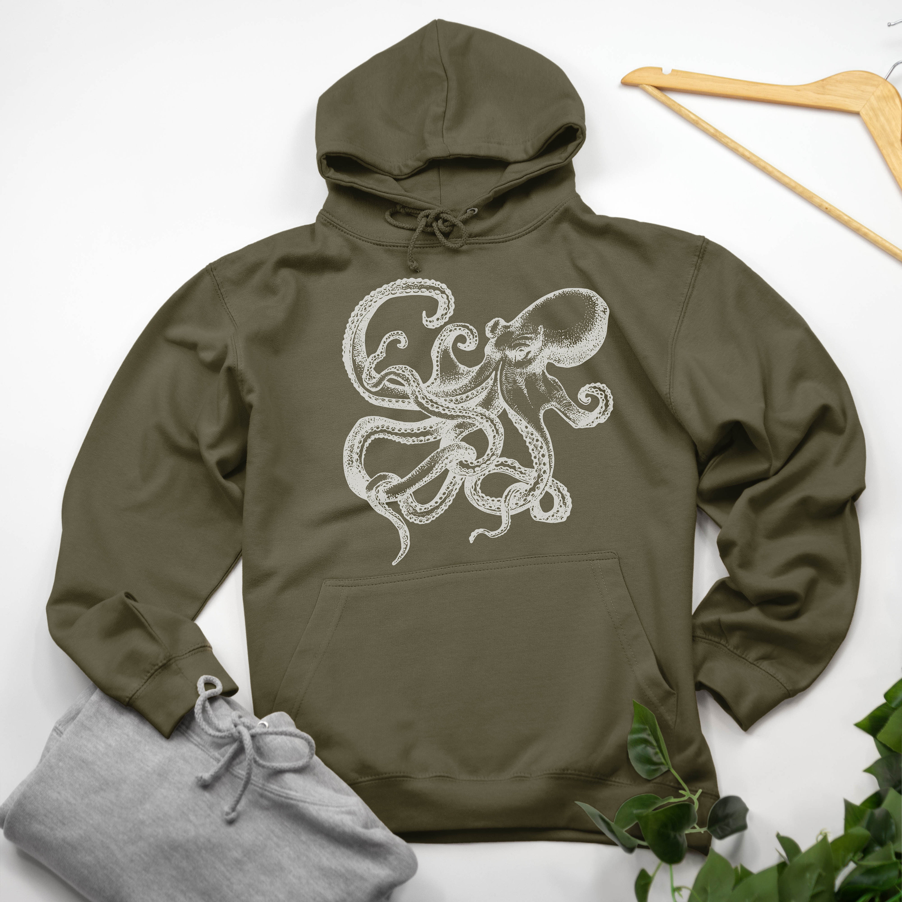 Octopus Ink Drawing Kraken Hoodie Various Size & Colour - Etsy