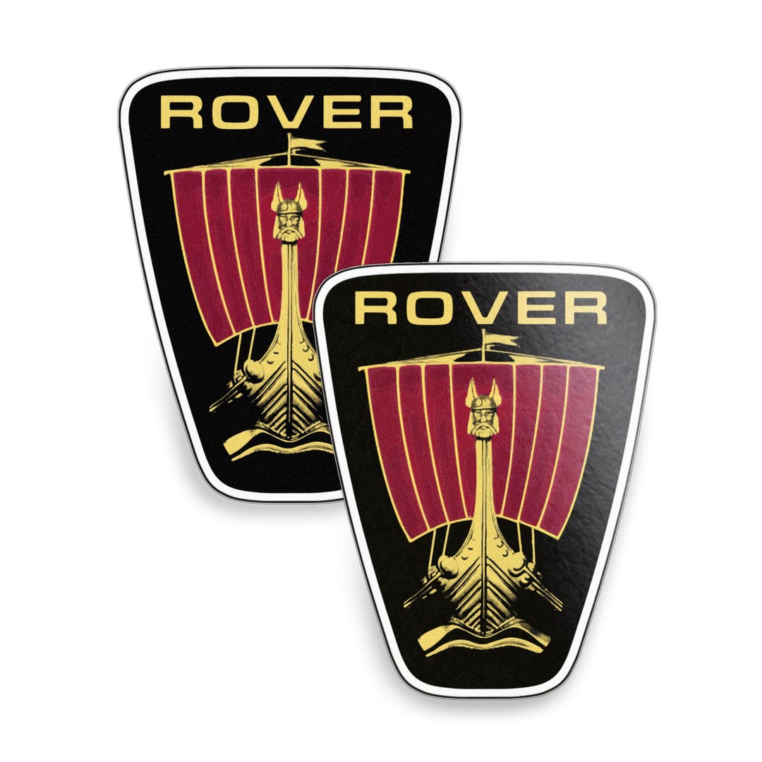 Rover Badge Sticker 2x 1979–1989 Classic Car Vinyl Decal Licensed ...