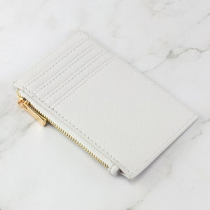 Leather Card Holder Coin Purse Luxury Personalised Card Wallet image 9