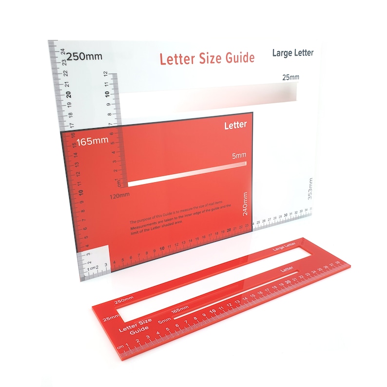 Royal Mail Ppi Letter Template Size Guide Postal Price Postage Ruler