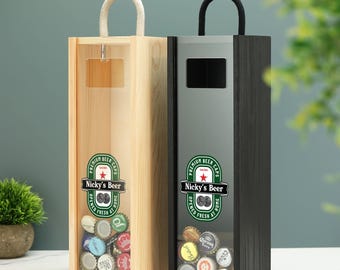 Beer Bottle Cap Saver Box Frame Memory Box Collector Gift
