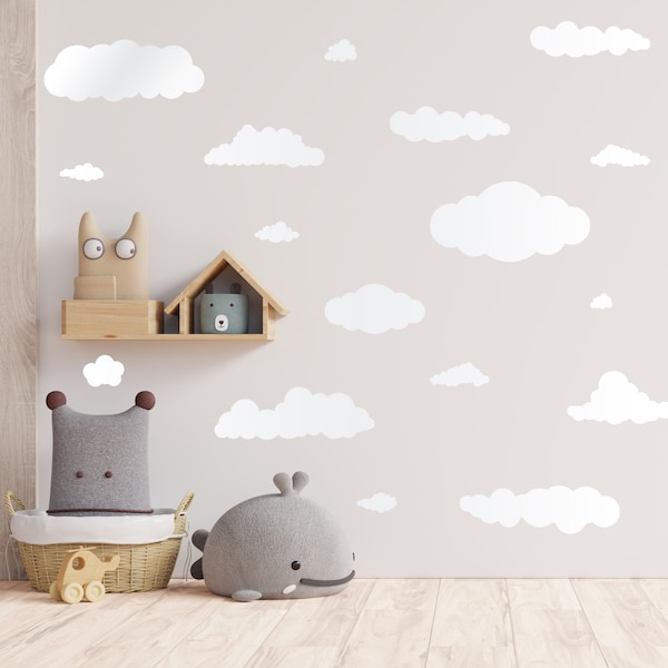 Cloud Vinyl Wall Art Stickers Decals Kids Room Children's Bedroom