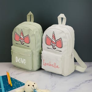 Sac à dos personnalisé licorne pour enfants avec nom au choix cartable licorne avec bretelles réglables