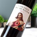 Jesus Used to be Water Wine Label Vinyl Sticker Funny Novelty Gift Birthday Secret Santa Wine Bottle Sticker
