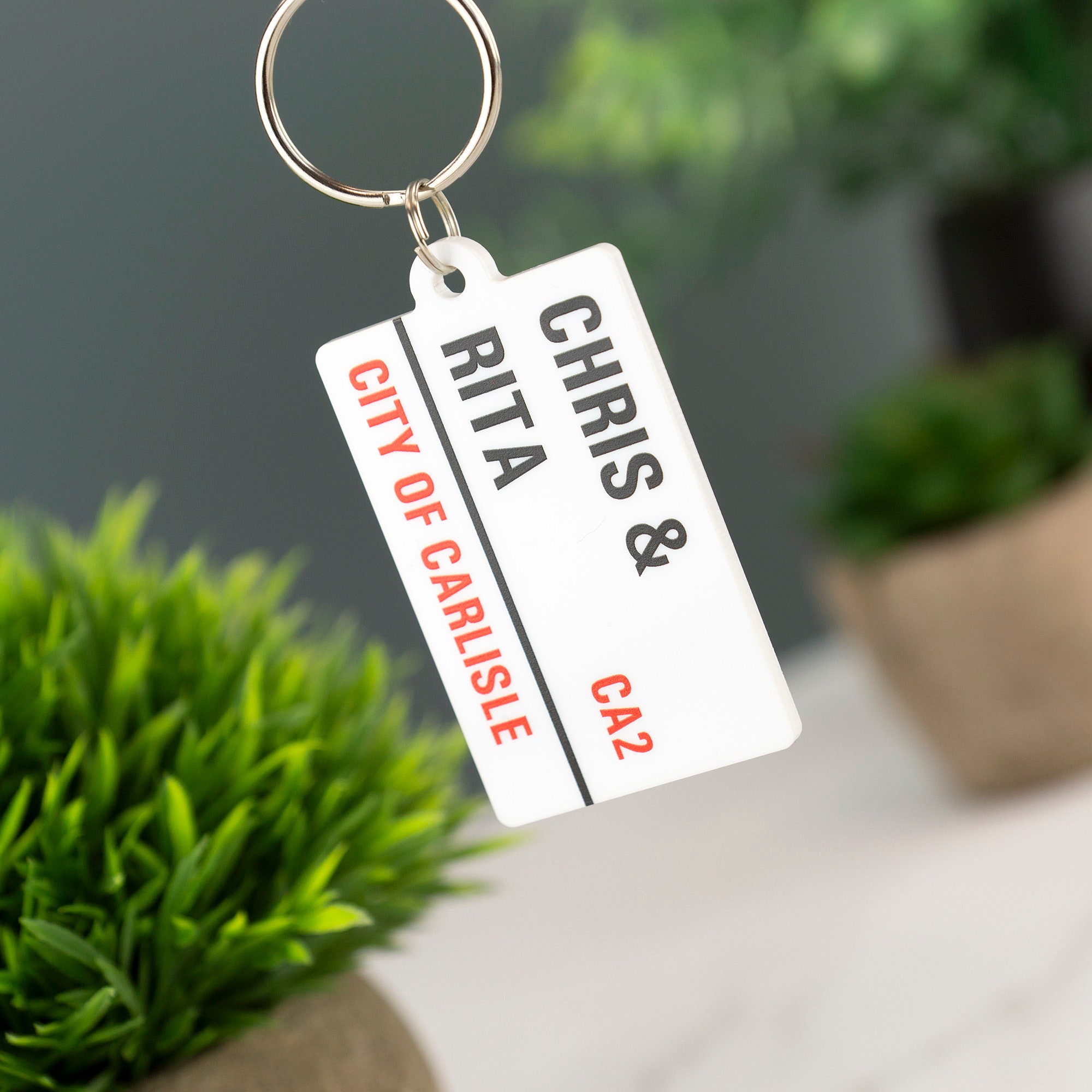 London Street Sign Keyring Custom Keychain Boyfriend Etsy