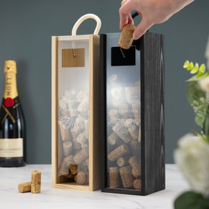 Wine Cork Holder Saver Box Frame Wine Cork Memory Box Prosecco Champagne Cork Collector Gift