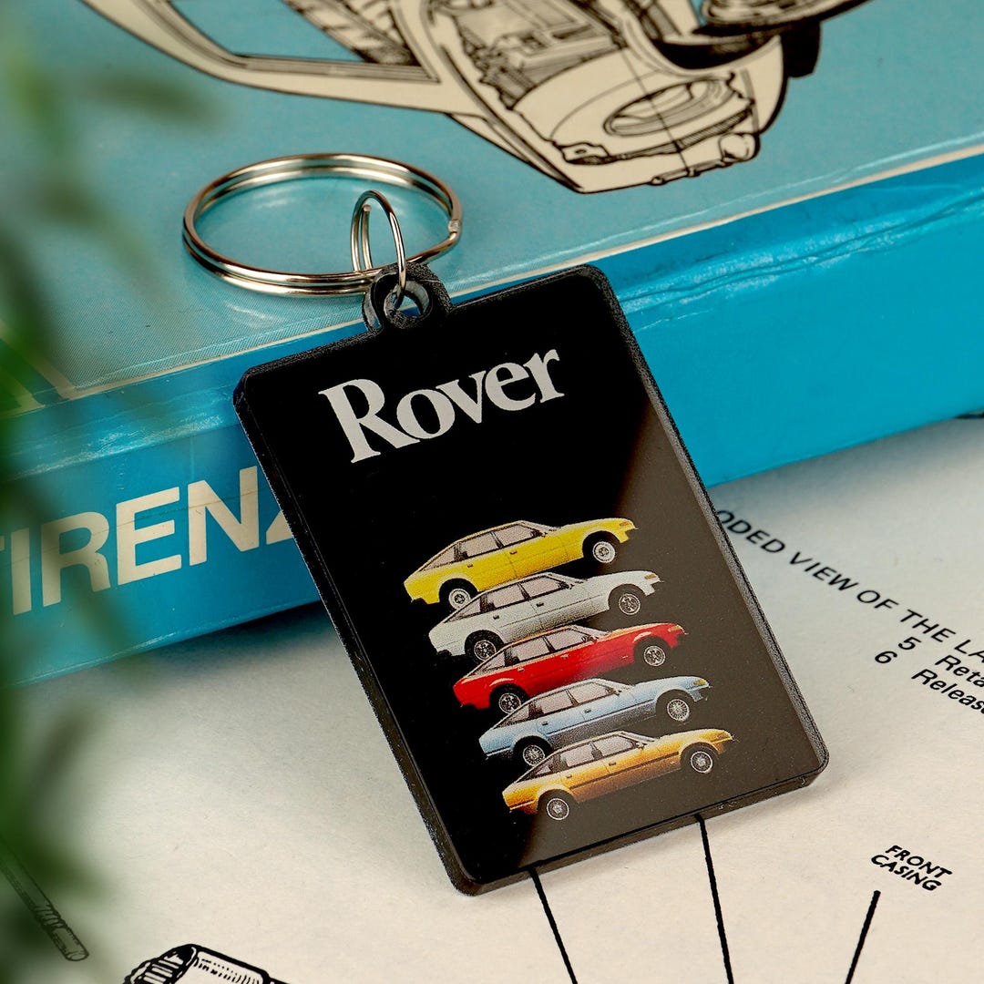 Mini Rover Key Tag Rover SD1 Keyring Classic British Car Keychain OFFICIAL LICENCED ...