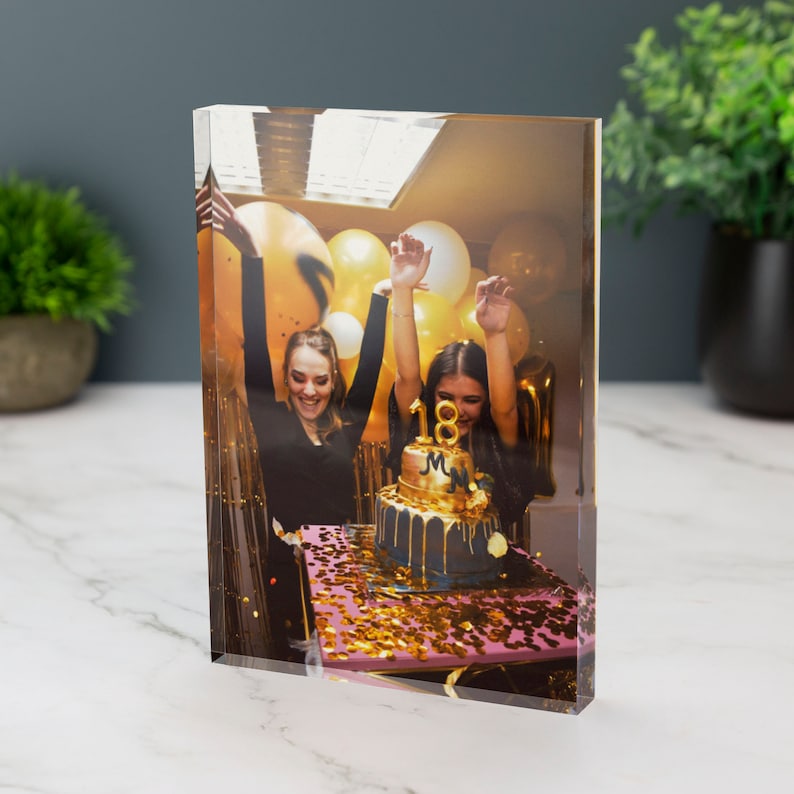 Personalised Photo Print Acrylic Block Plaque Your Image Printed image 3