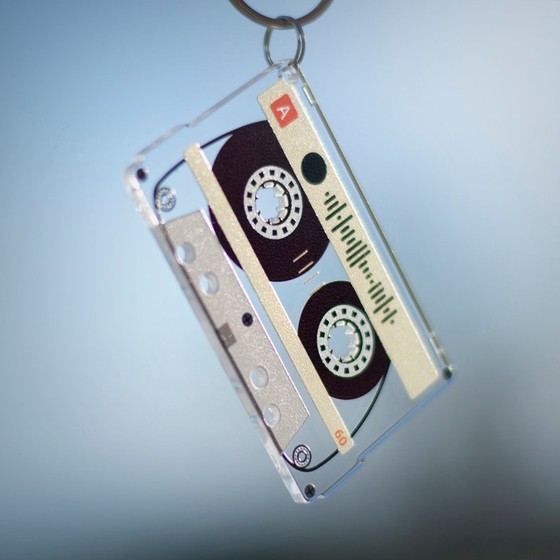 Personalised Song Cassette Keychain Custom Song Retro Tape Etsy